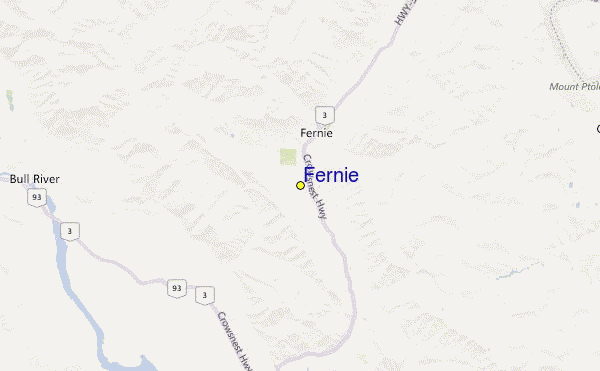 Fernie Location Map