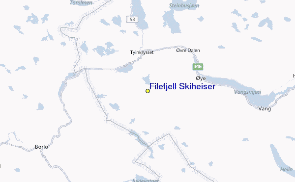 Filefjell Skiheiser Location Map