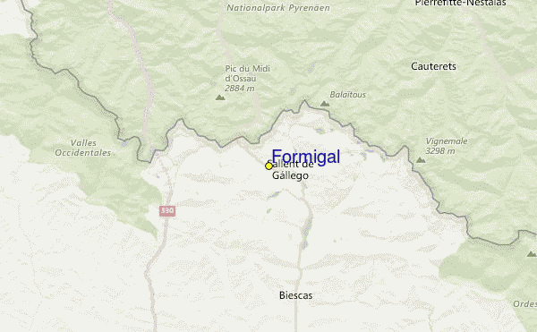 Formigal Location Map