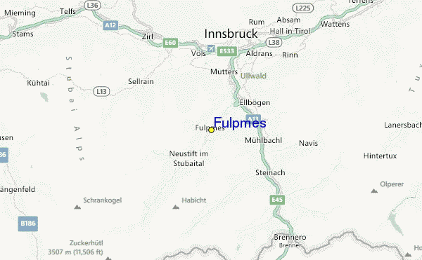 Fulpmes Location Map