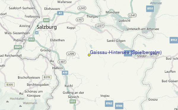 Gaissau-Hintersee (Spielbergalm) Location Map