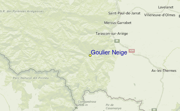 Goulier Neige Location Map