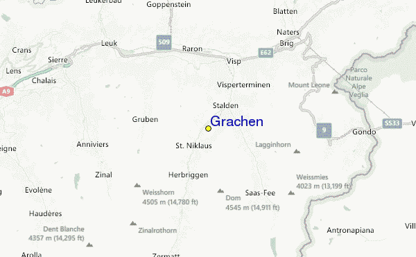 Grächen Location Map