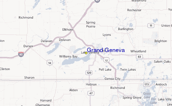 Grand Geneva Location Map