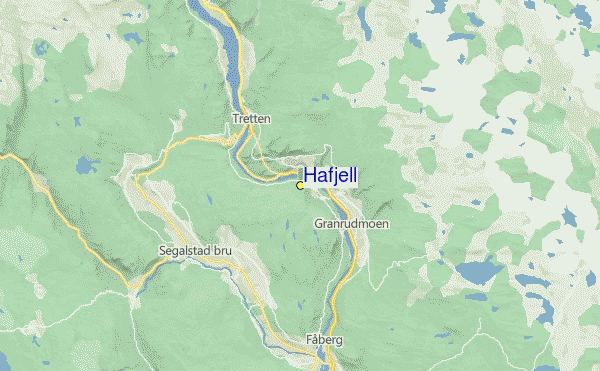 Hafjell Location Map