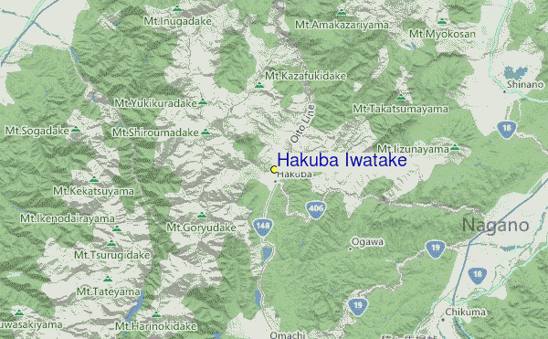 Hakuba Iwatake Location Map
