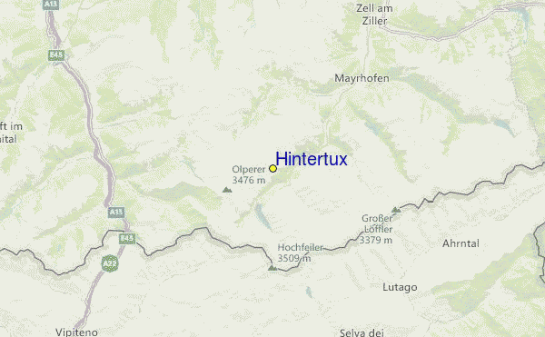 Hintertux Location Map