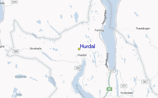 Hurdal Location Map