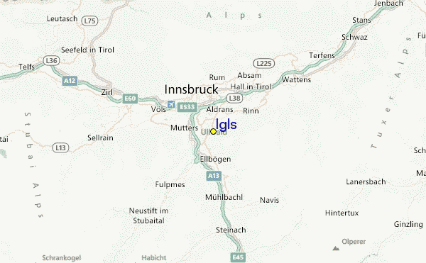 Igls Location Map