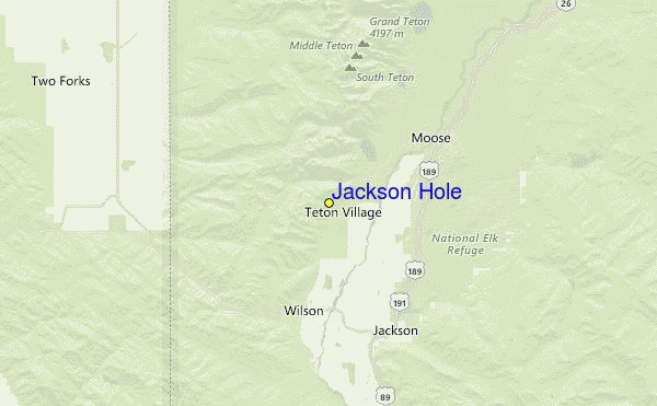 Jackson Hole Location Map