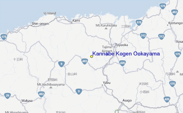 Kannabe Kogen Ookayama Location Map