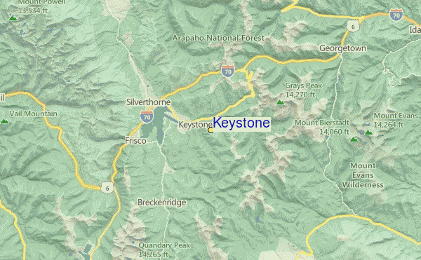 Keystone Location Map
