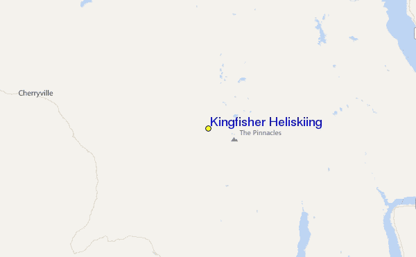 Kingfisher Heliskiing Location Map