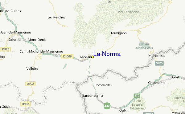 La Norma Location Map