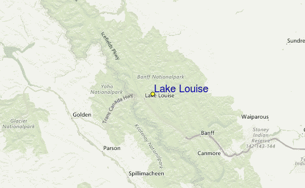 Lake Louise Skidortsguide Karta Boende I Lake Louise