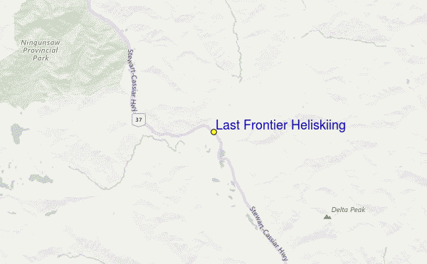 Last Frontier Heliskiing Location Map