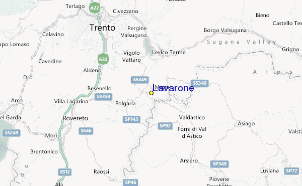 Lavarone Location Map