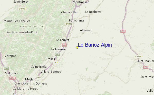 Le Barioz Alpin Location Map