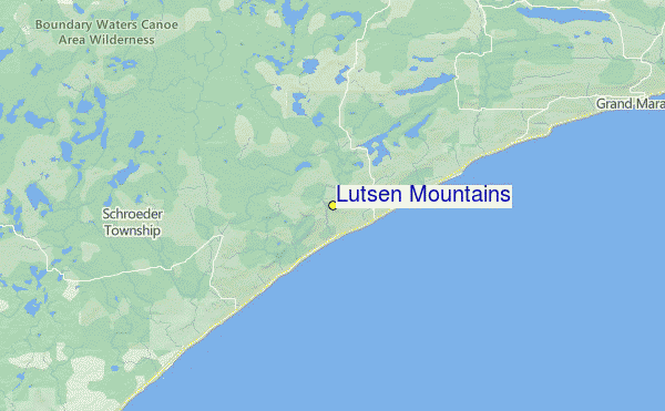 Lutsen Mountains Location Map