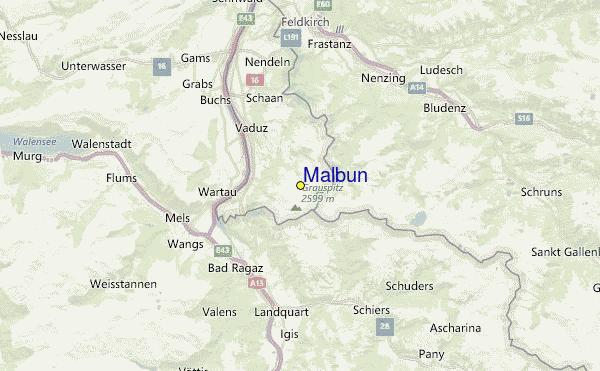Malbun Location Map