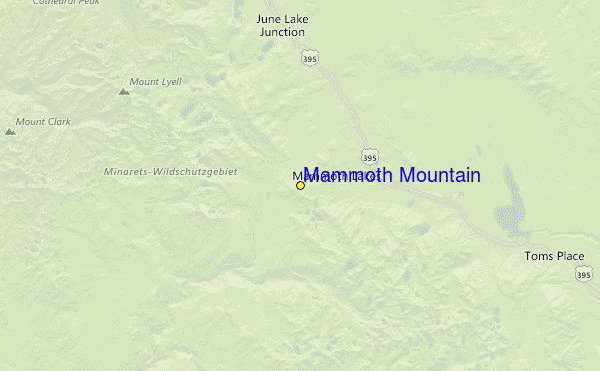 Mammoth Mountain Location Map