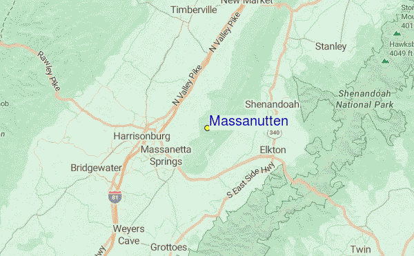 Massanutten Location Map