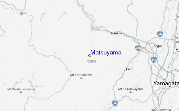 Matsuyama Location Map