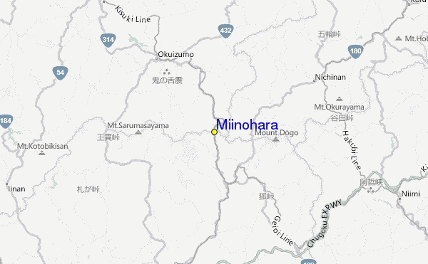Miinohara Location Map