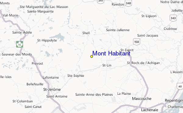 Mont Habitant Location Map
