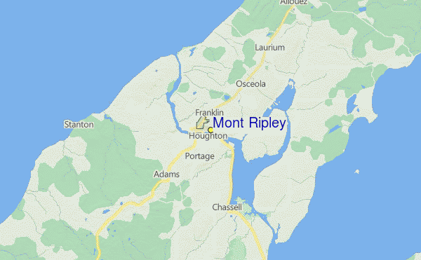 Mont Ripley Location Map