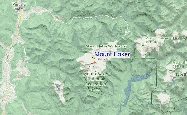 Mount Baker Location Map