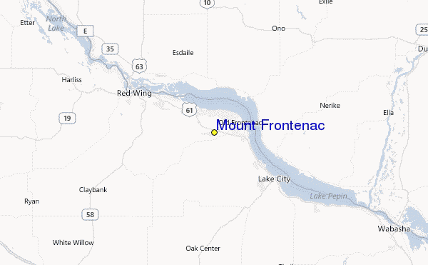 Mount Frontenac Location Map