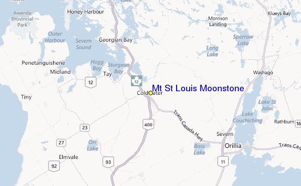 Mt St Louis Moonstone Location Map