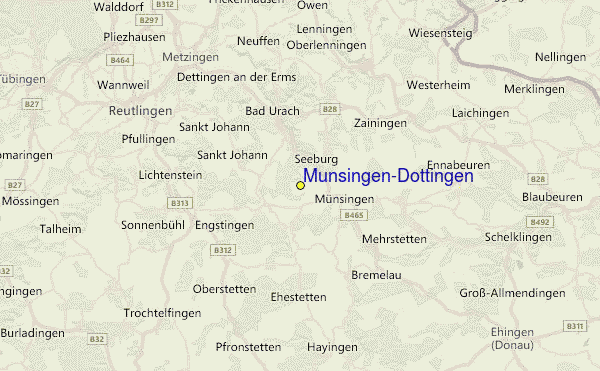 Münsingen-Dottingen Location Map