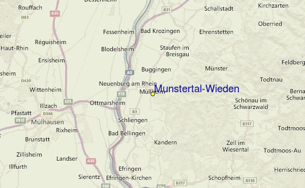 Münstertal-Wieden Location Map