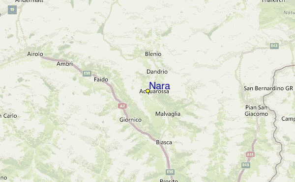 Nara Location Map