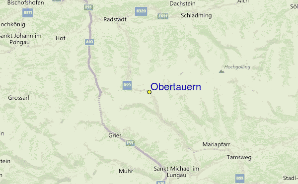 Obertauern Location Map