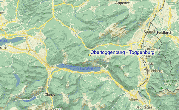 Obertoggenburg - Toggenburg Location Map