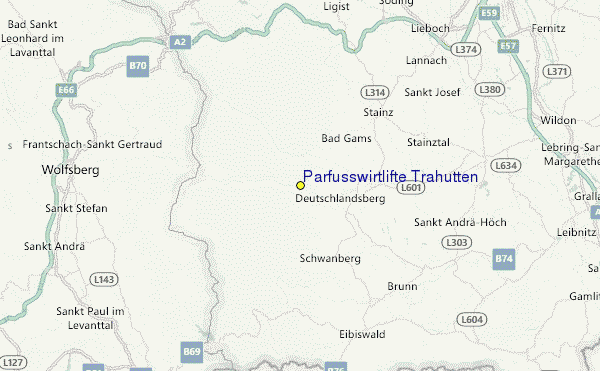 Parfußwirtlifte Trahütten Location Map