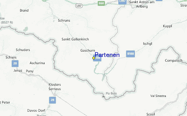 Partenen Location Map
