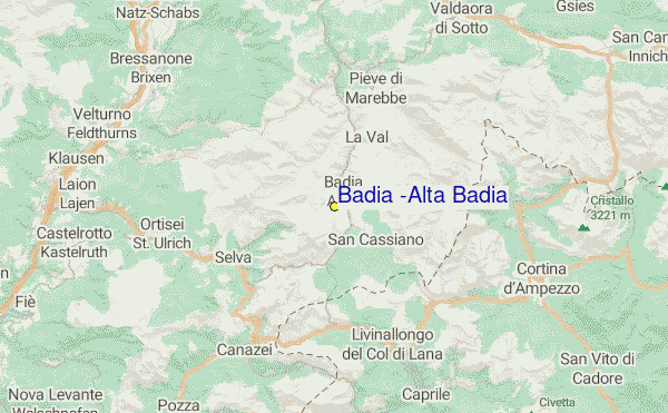 Badia (Alta Badia) Location Map