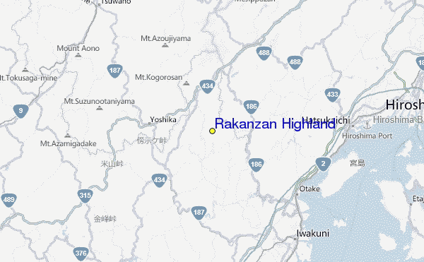 Rakanzan Highland Location Map