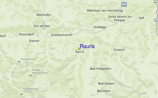 Rauris Location Map