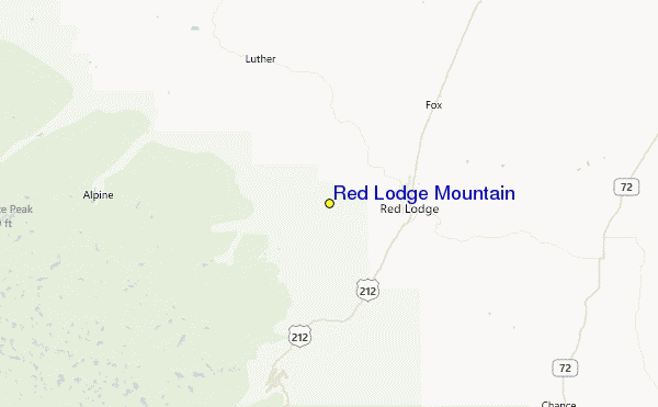 Red Lodge Mountain Location Map
