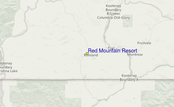 Red Mountain Resort Location Map
