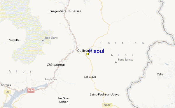 Risoul Location Map