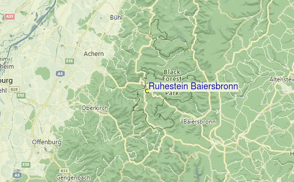 Ruhestein Baiersbronn Location Map