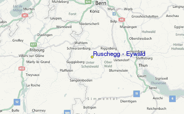 Rüschegg / Eywald Location Map