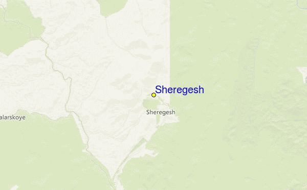 Sheregesh Location Map