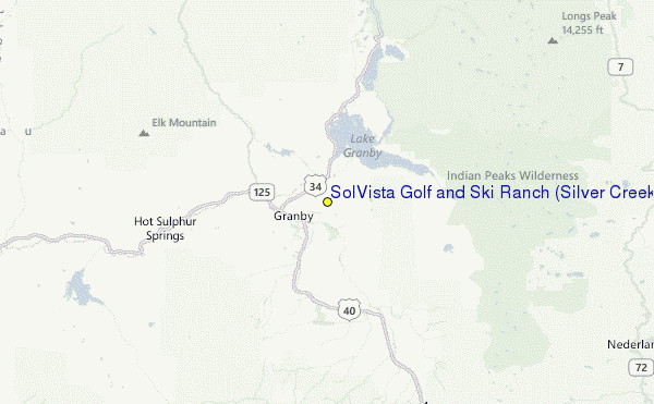 SolVista Golf and Ski Ranch (Silver Creek) Location Map